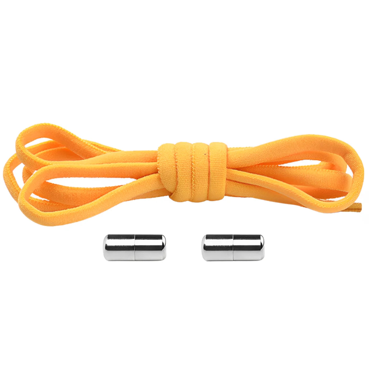 lacet élastique orange clair embout en metal