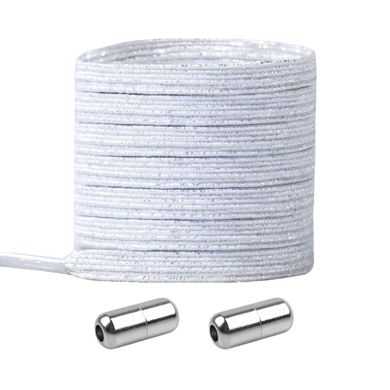 lacets élastiques originaux blanc embout en métal