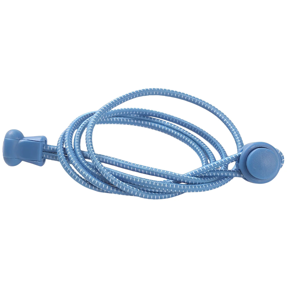 lacet élastique autobloquant bleu et blanc