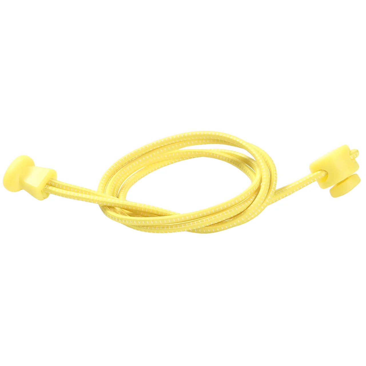 lacet élastique autobloquant jaune et blanc