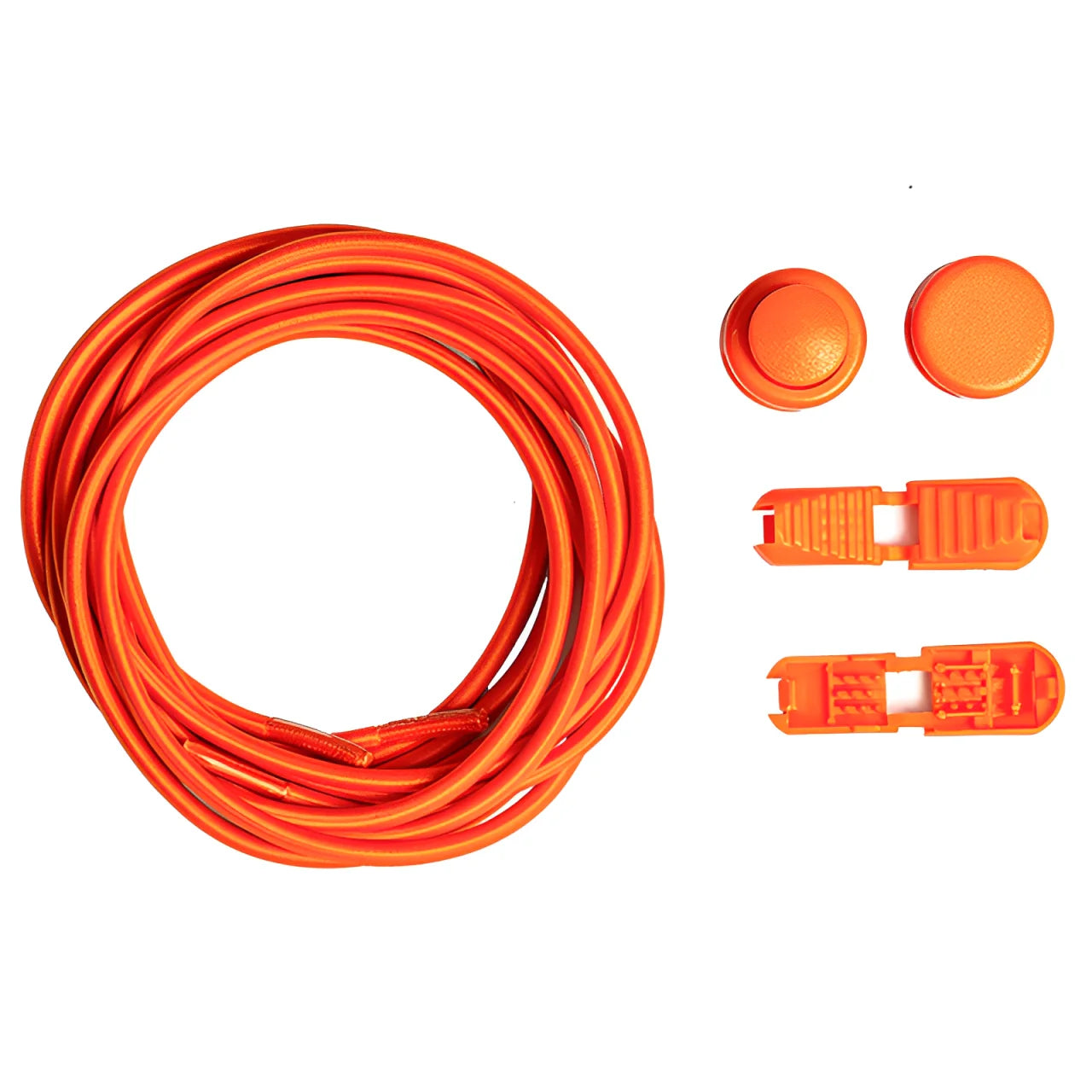 lacet élastique autobloquant orange