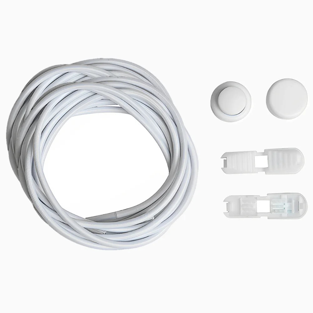 Lacet élastique autobloquant uni blanc