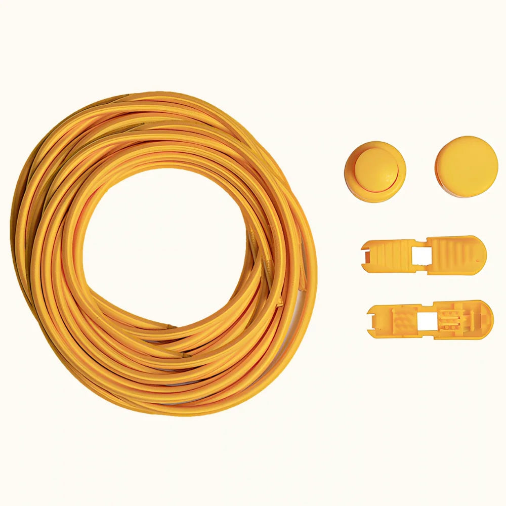 Lacet élastique autobloquant uni jaune