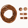 Lacet élastique autobloquant uni marron