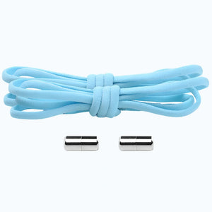 Lacet élastique avec embout à visser bleu clair