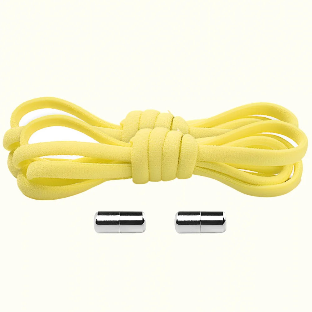 Lacet élastique avec embout à visser jaune