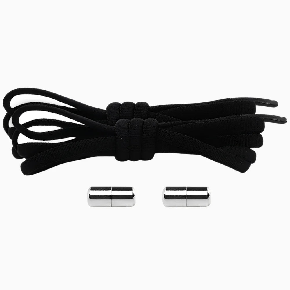 Lacet élastique avec embout à visser noir