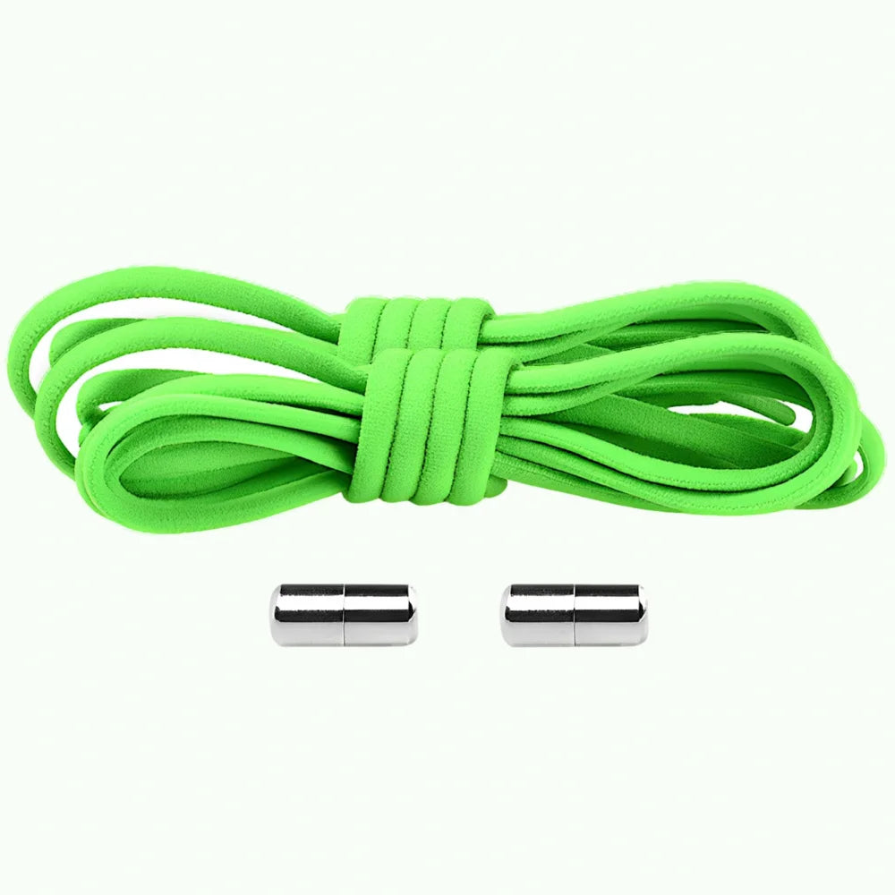 Lacet élastique avec embout à visser vert