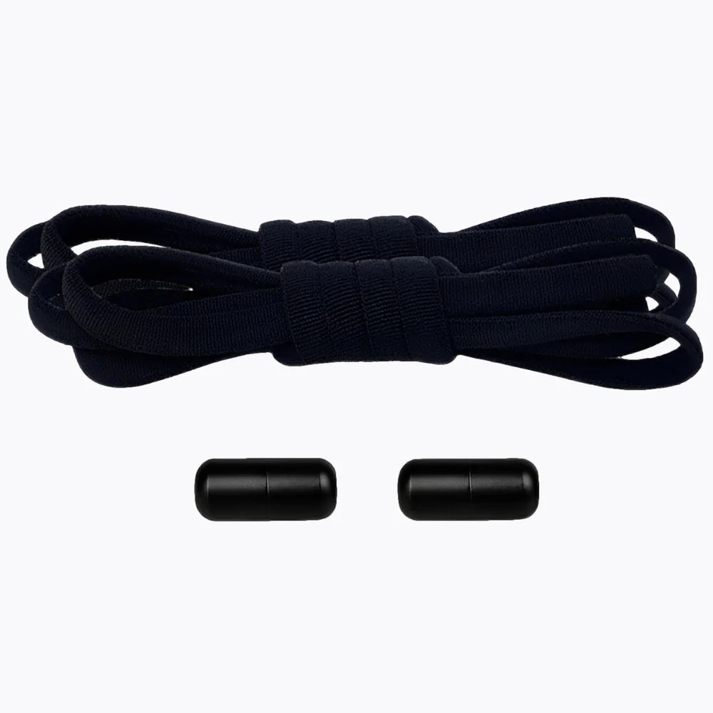 Lacet élastique avec embout coloré à visser noir