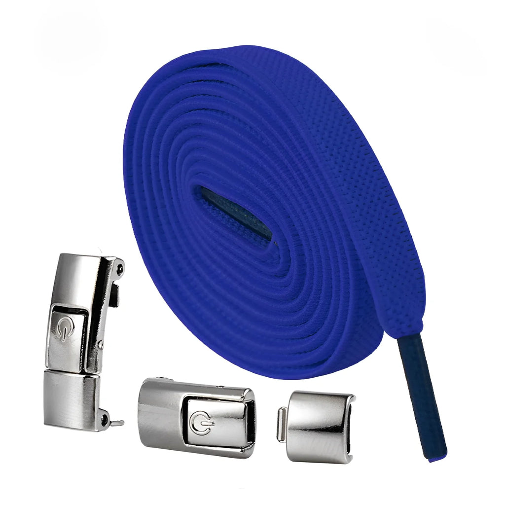 lacet élastique bleu foncé sans noeud