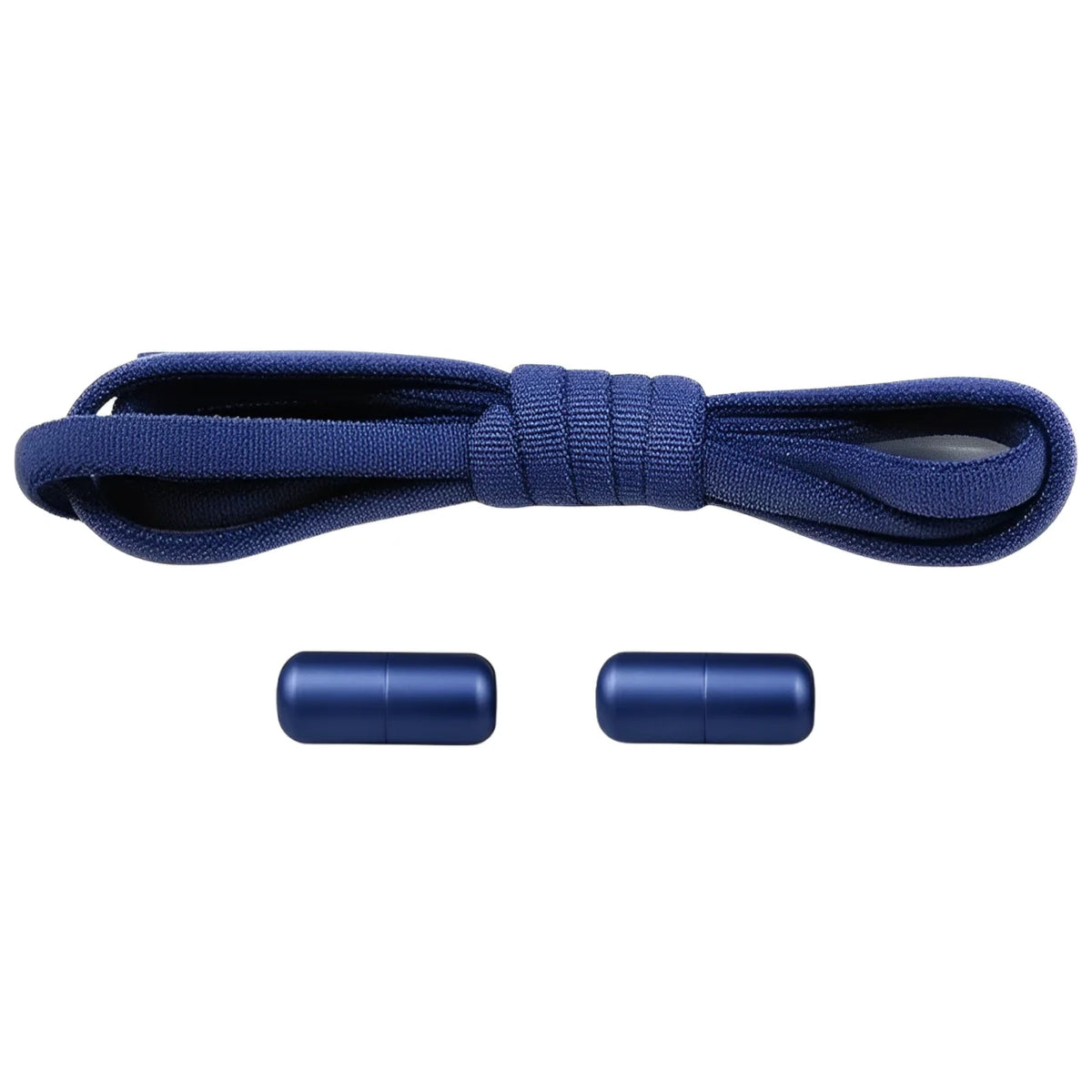 lacet élastique bleu marine embout en métal coloré