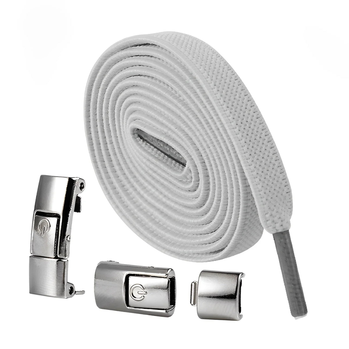 lacet élastique gris clair sans noeud