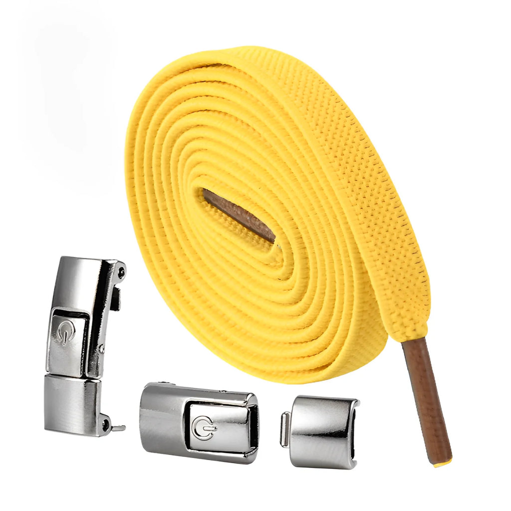 lacet élastique jaune foncé sans noeud