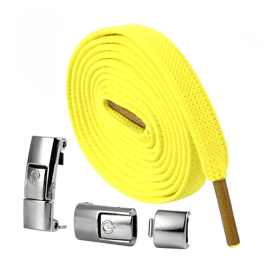 lacet élastique jaune sans noeud