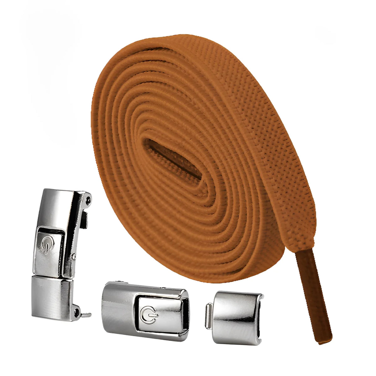 lacet élastique marron sans noeud