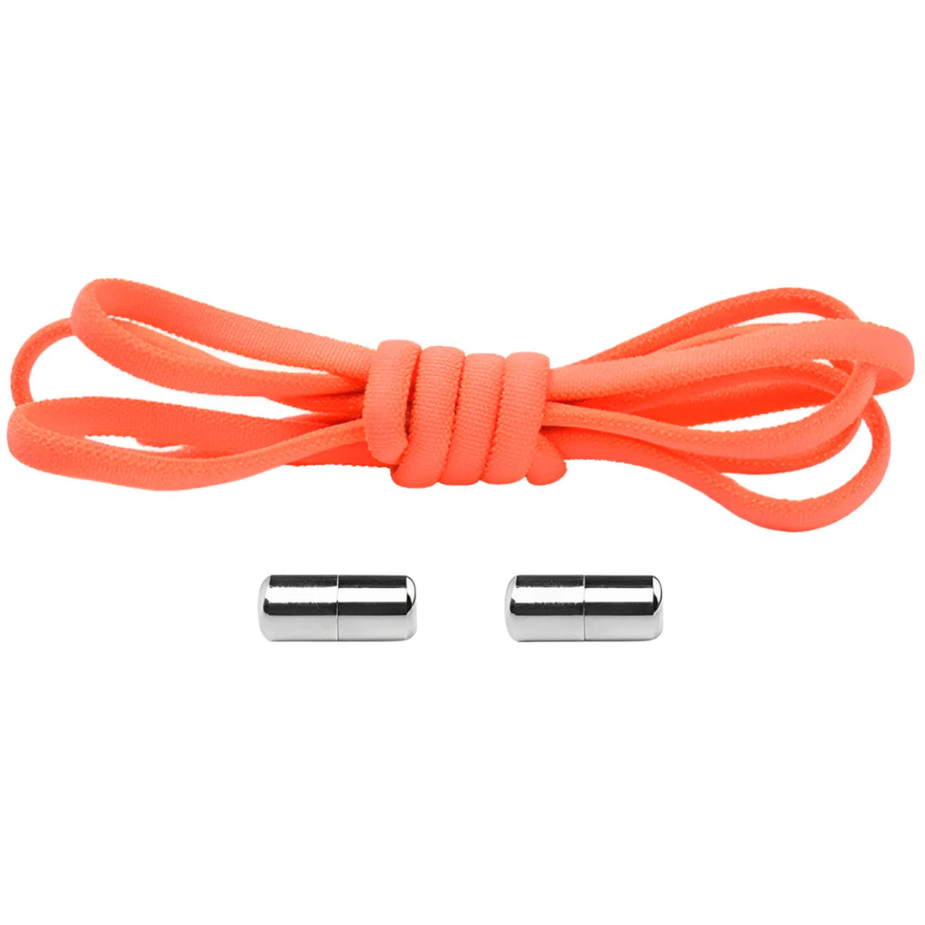 lacet élastique orange fluo embout en métal
