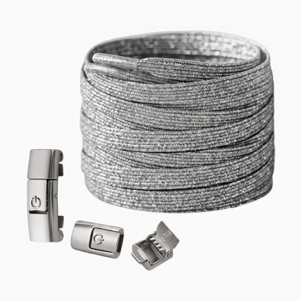 lacet élastique original argenté