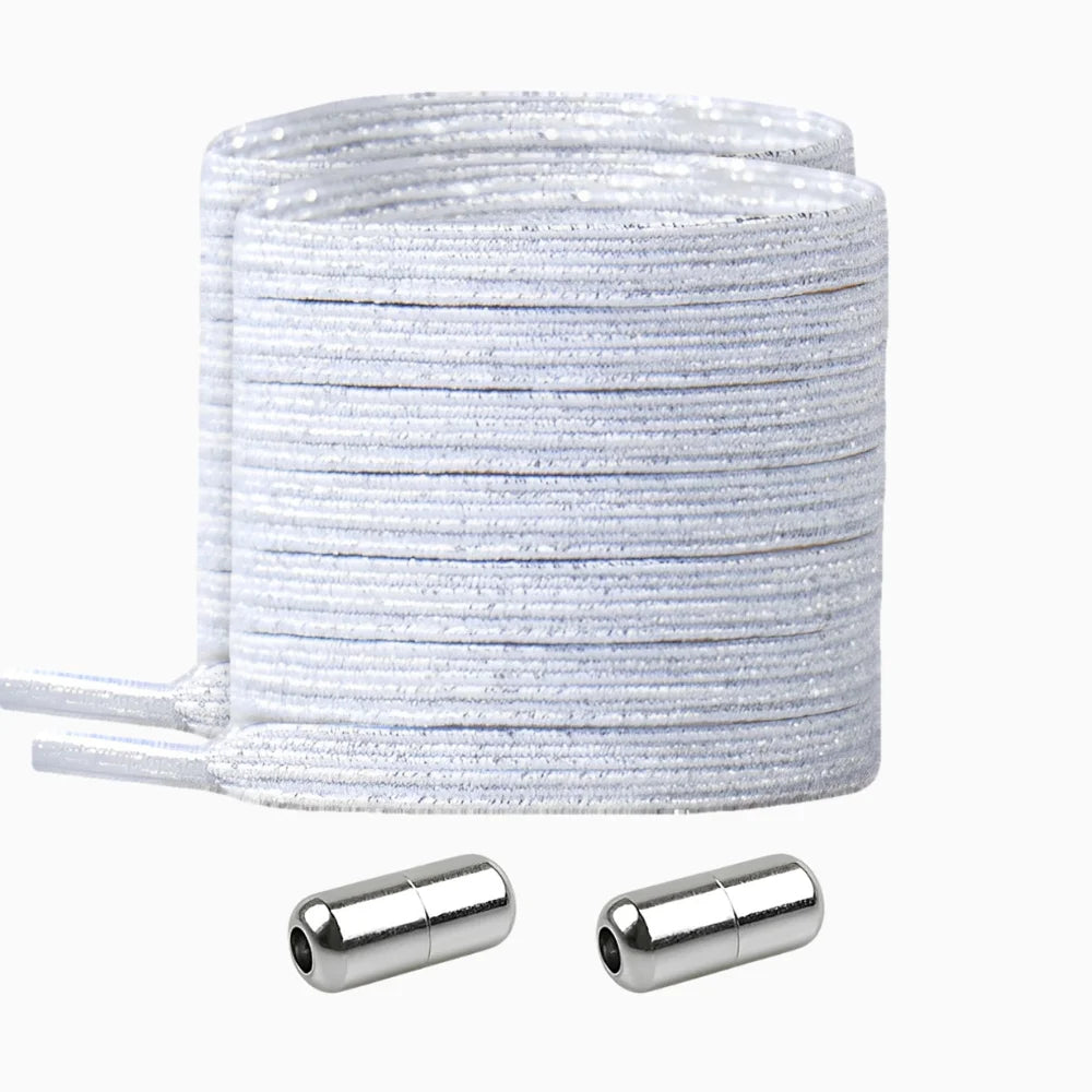 Lacet élastique original avec embout à visser blanc