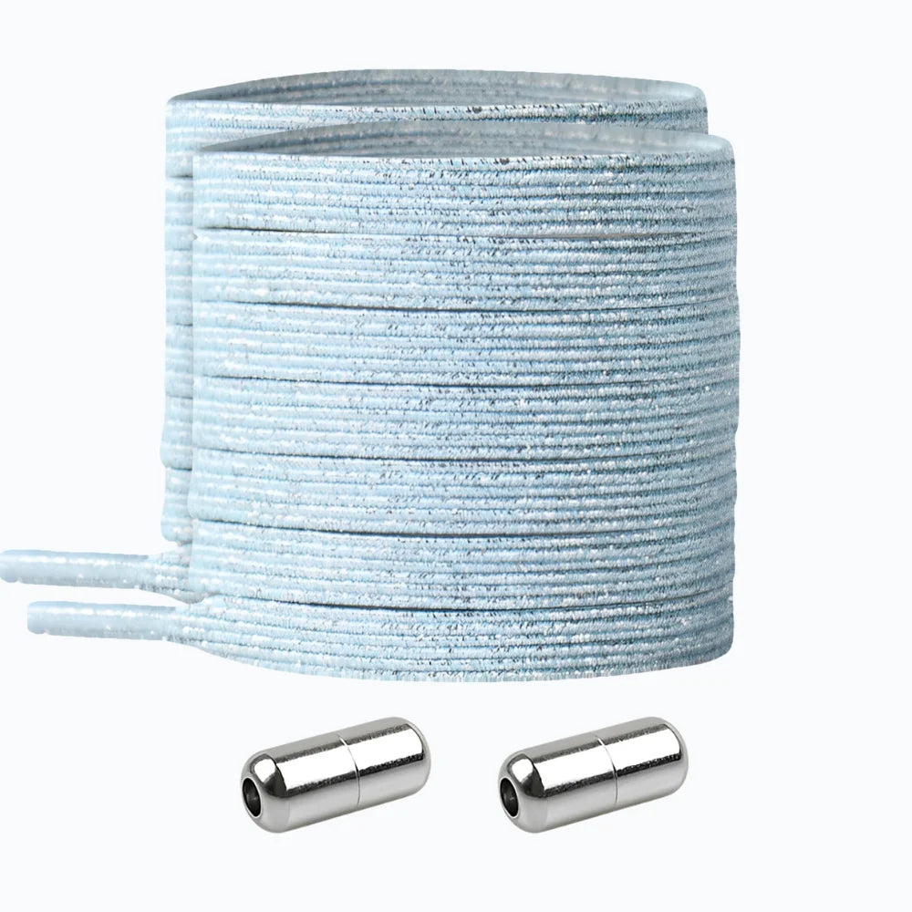 Lacet élastique original avec embout à visser bleu