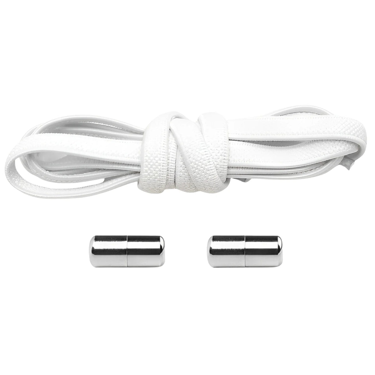 lacet élastique plat blanc embout en métal