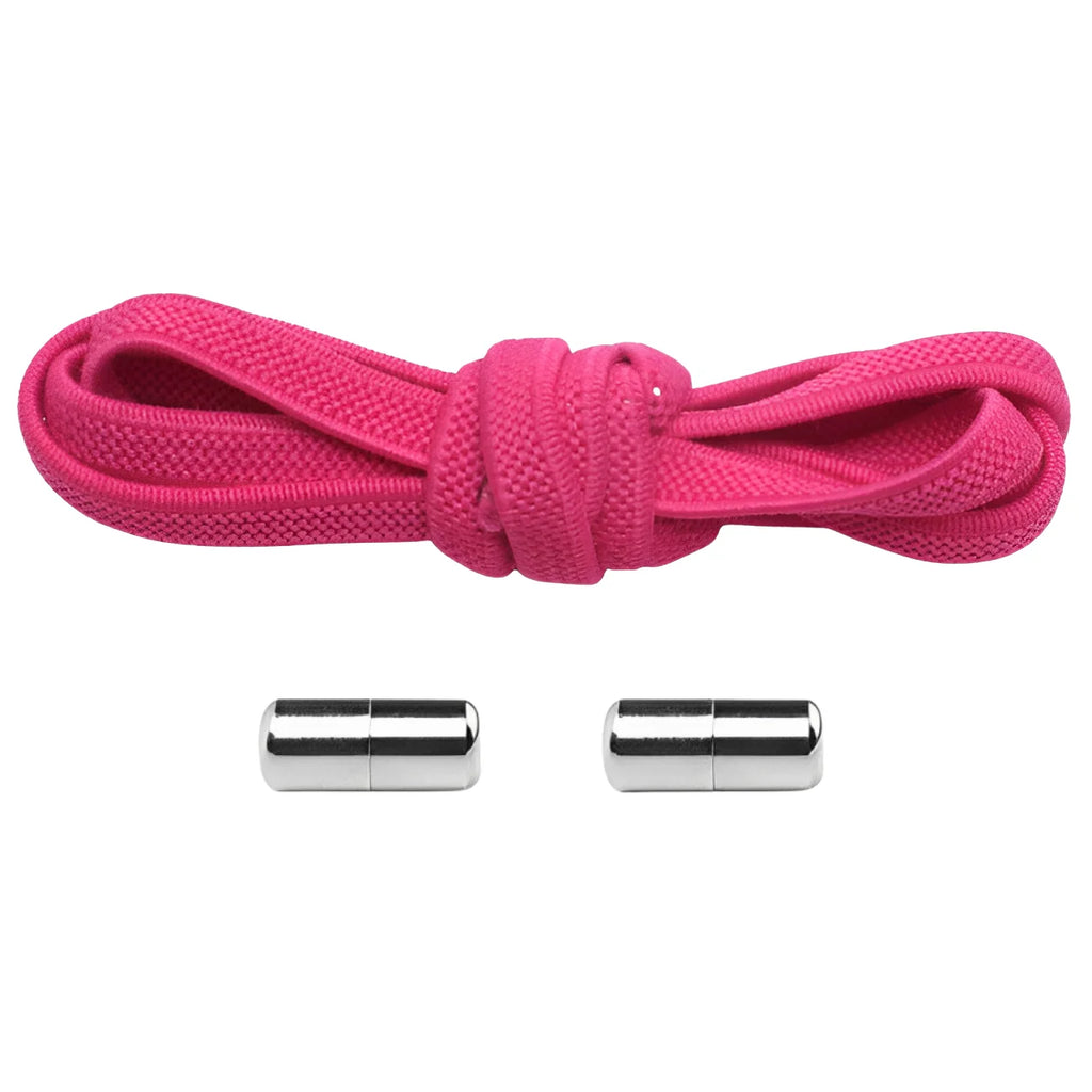 lacet élastique plat rose foncé embout en métal