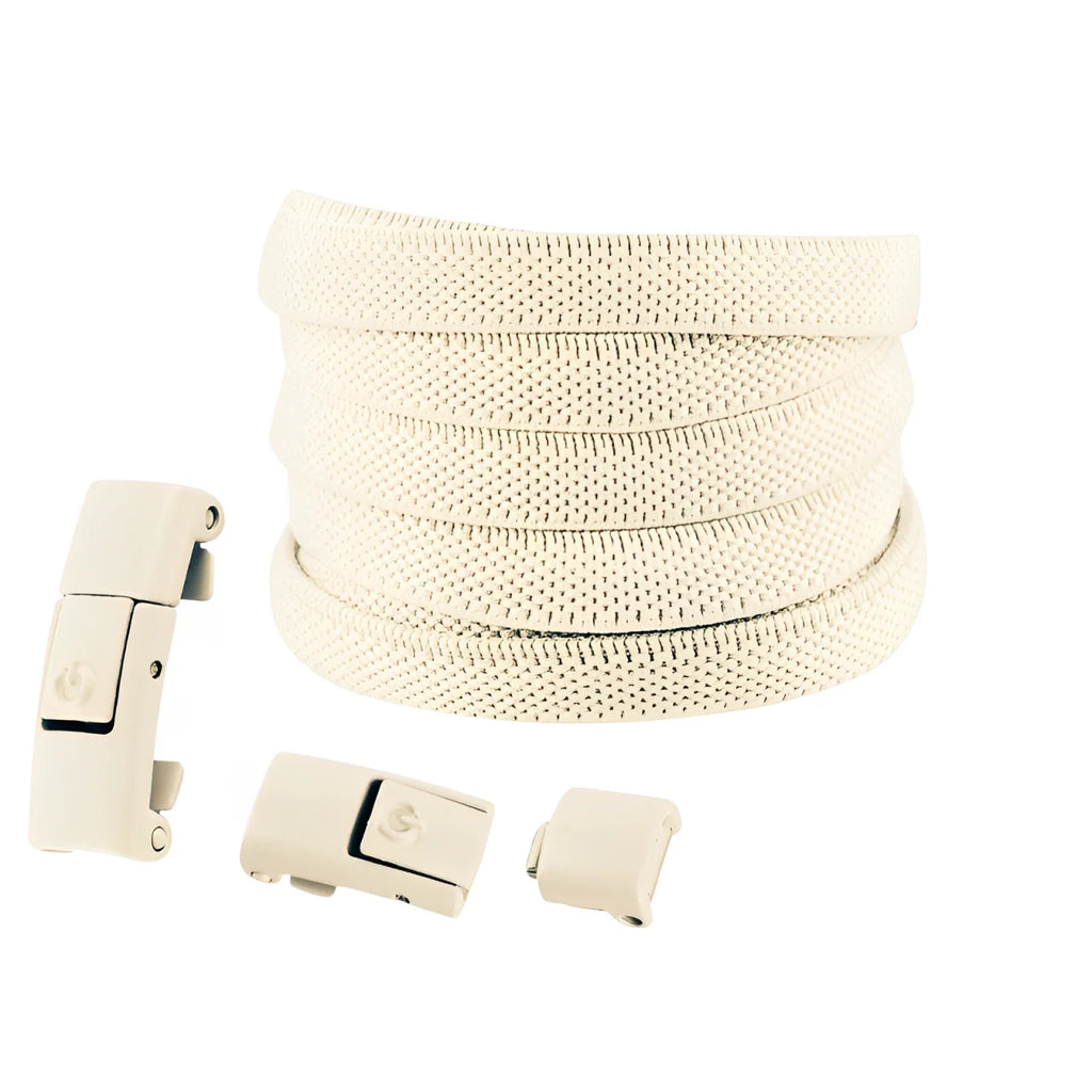 Lacets élastiques sans nœuds colorés à clipper