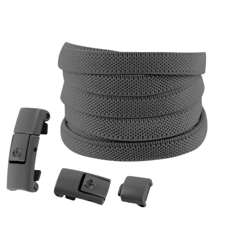 Lacets élastiques sans nœuds colorés à clipper