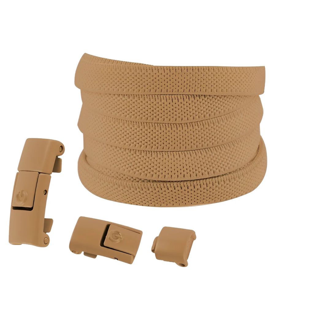 Lacets élastiques sans nœuds colorés à clipper