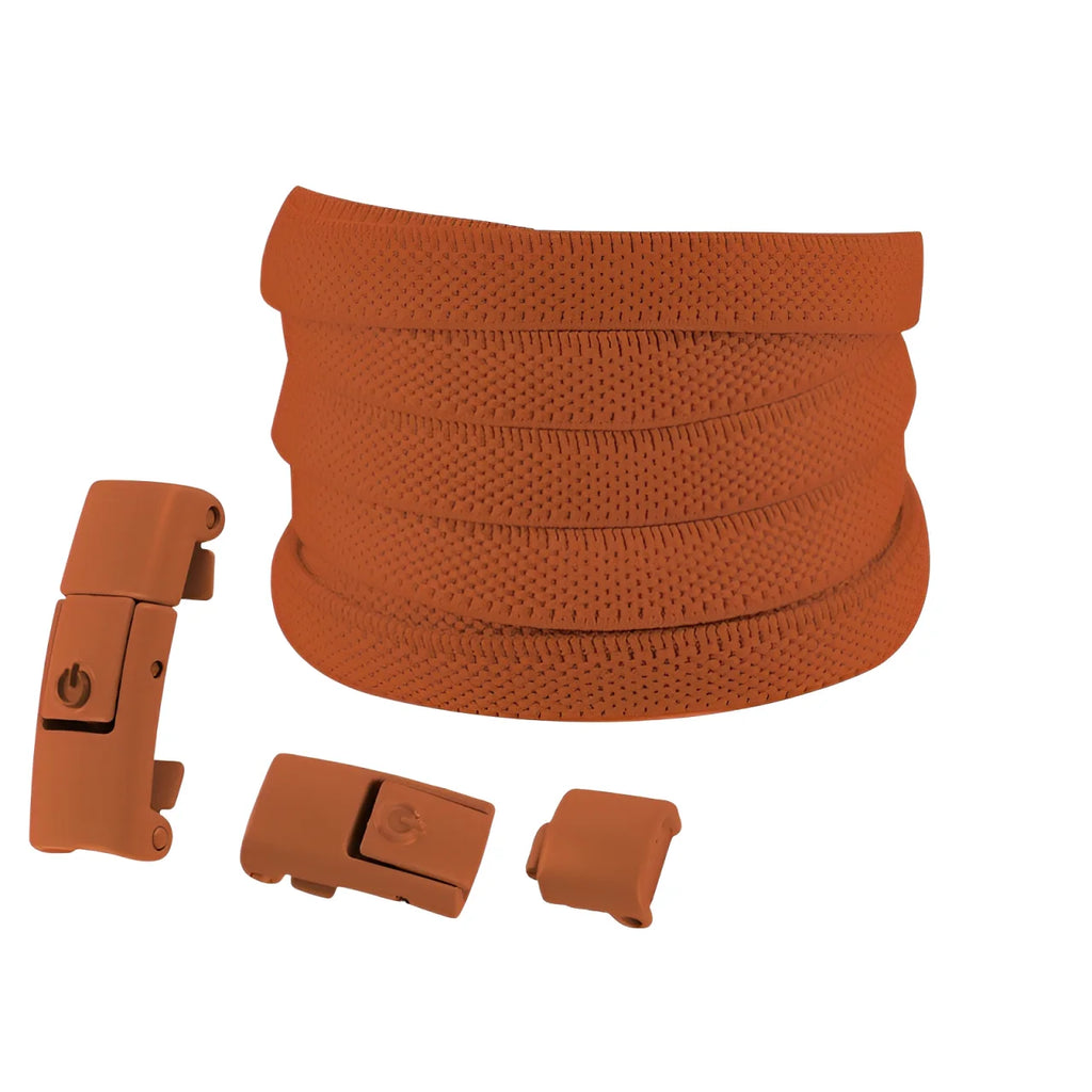 Lacets élastiques sans nœuds colorés à clipper