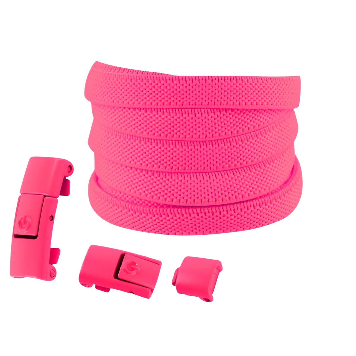 Lacets élastiques sans nœuds colorés à clipper