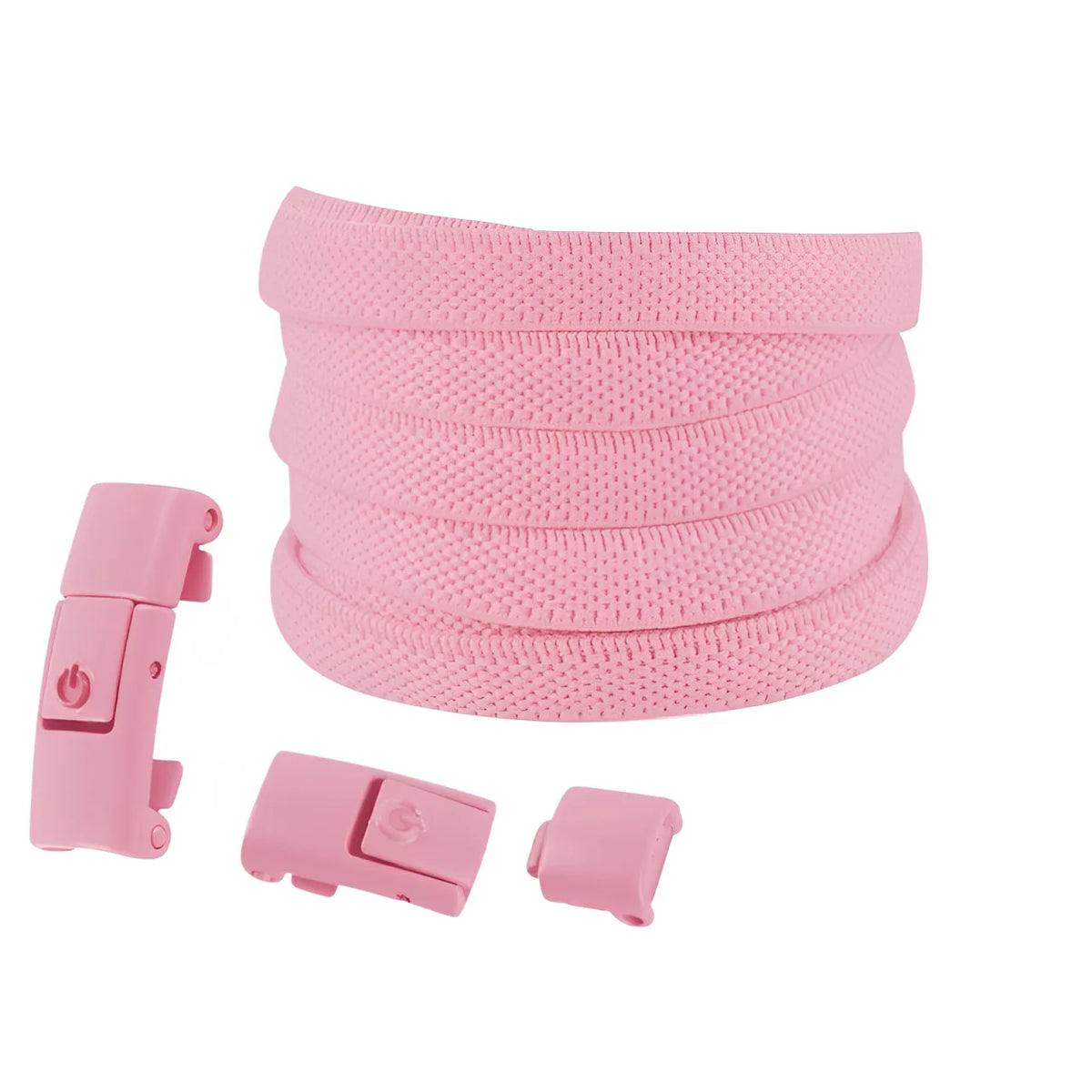 Lacets élastiques sans nœuds colorés à clipper