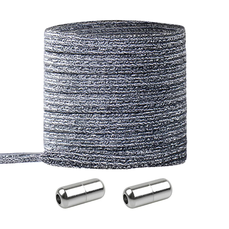 lacets élastiques originaux gris embout en métal